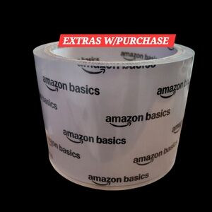 NWT - Amazon Basics Clear Packing Tape Roll - Transparent 3"W x 3"H